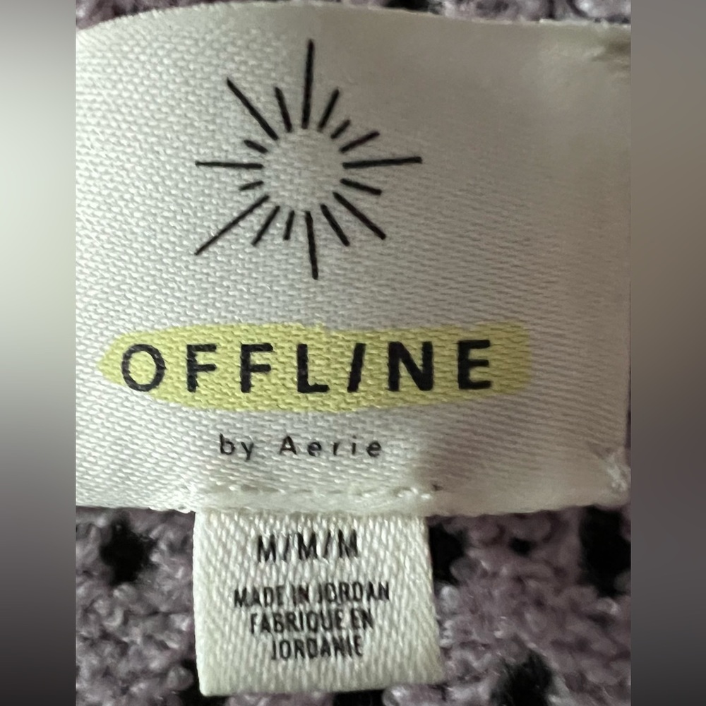 AERIE OFFLINE OPEN KNIT SWEATER - Picture 7 of 9